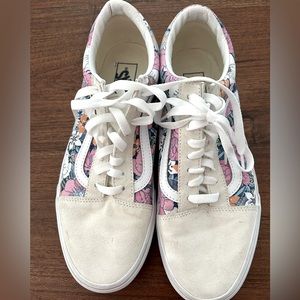 VANS OLD SKOOL RETRO FLORAL SNEAKERS LADIES SIZE 10